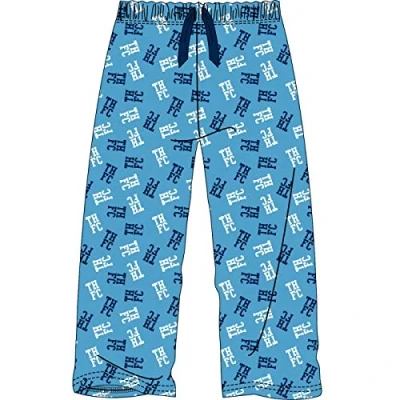 Image of Aykroyd and Sons Mens Tottenham Hotspur/Spurs Football Club Blue Lounge Pants Pyjama Bottoms Pyjamas Small
