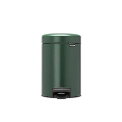 Image of Brabantia Bathroom Pedal Bin, Pine Green, 3 Litre