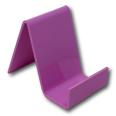 Image of EPOSGEAR Small Plastic Acrylic Perspex Book Plate Retail Display Stand Holder Perfect for Schools, Nurseries, Libraries etc (Sour Grape)