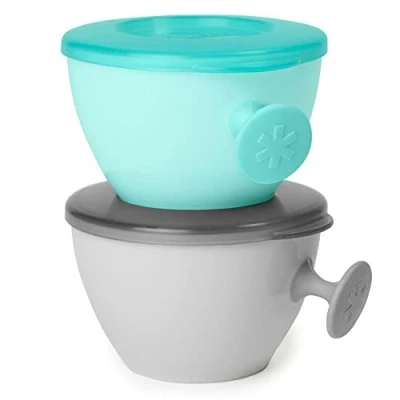 Image of Skip Hop Easy Grab Bowls Grey and Soft Teal
