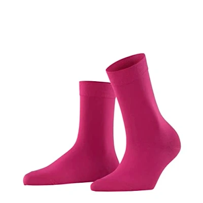 Image of FALKE Women&#039;s Cotton Touch W SO Thin Plain 1 Pair Socks, Red (Berry 8390) new eco friendly, 5.5 8