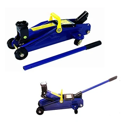 Image of Hydraulic Low Profile Steel Racing Floor Jack with Single Piston Quick Lift Pump, 2 Ton (4,000 lb) Capacity, BLUE