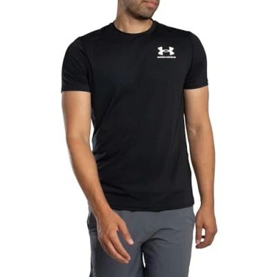 Image of Under Armour Men&#039;s UA HeatGear Fitted SS Shirt Black