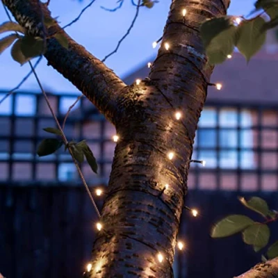 Image of GardenKraft 2pk 100 LED Solar String Lights Bright White