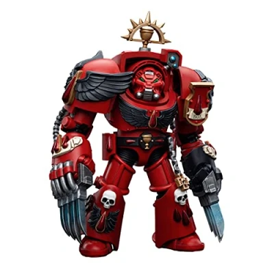 Image of Bloomage Joytoy Tech WH 40K Blood Angels Assault Terminators Brother Tyborel 1/18 Af