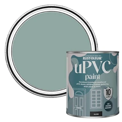 Image of Rust Oleum Blue uPVC Door and Window Paint In Gloss Finish Gresham 750ml