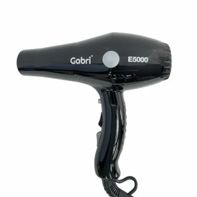 Image of Gabri Professional Ionic Hair Dryer E5000, 2400W Power Smooth, Black, Lightweight Hairdryer with Diffuser and Concentrator, Cool Shot, 3 Heating 2 Speed Settings, Home use,Barber,Salon, Hairdresser
