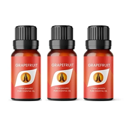 Image of Aroma Energy Grapefruit Essential Oil 30ml (3 x 10ml Bottles) 100% Pure &amp; Natural