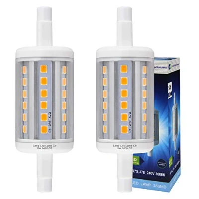 Image of 2 x R7S 78mm LED Bulb J78 Halogen Linear Replacement 5w 3000k Warm White for Flood Lights