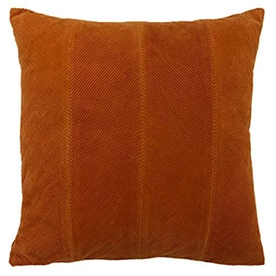 Image of Furn Jagger Feather Filled Cushion, Rust, 45 x 45cm