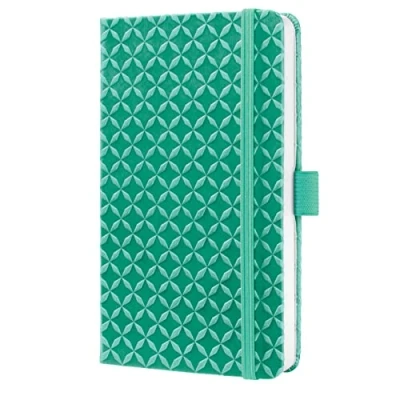 Image of SIGEL JN132 Jolie Notebook, lined, approx. A6, mint Green, hardcover, 174 pages