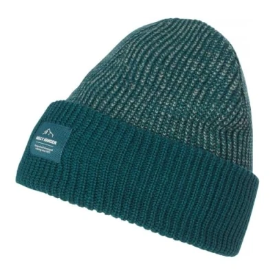 Image of Helly Hansen Mens Logo Cuff Beanie Hat, 453 Dark Creek