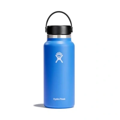 Image of Hydro Flask Water Bottle 946 ml (32 oz) Vacuum Insulated Stainless Steel with Leak Proof Flex Cap and Powder Coat Wide Mouth Cascade