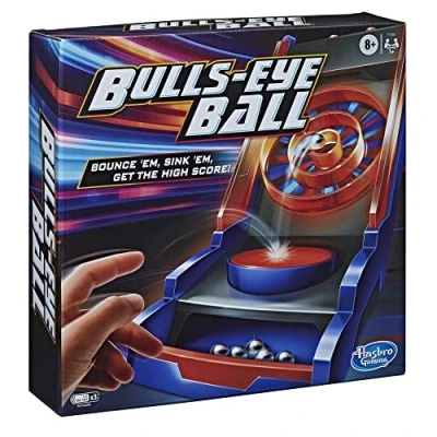 Image of Hasbro Gaming Bulls Eye Ball Game for Kids Ages 8 and Up, Active Electronic 1 or More Players, Features 5 Exciting Modes