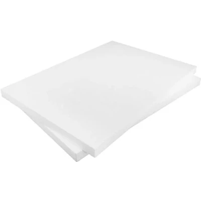 Image of MCE Commerce Polystyrene Sheets Rectangular 297 x 420 20 mm 2 Pieces for Crafts, Model Making, Creative Projects, Styrofoam, White, A3 29,7x42x2 cm