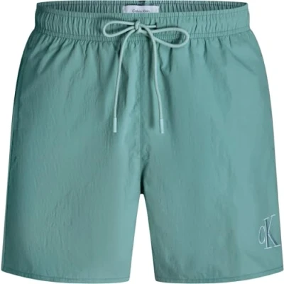 Image of Calvin Klein Swimwear Medium Drawstring Fashion Swimming shorts, Men&#039;s, Size: Medium, Saltwater aqua