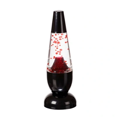Image of Funtime Gifts LED Mini Lava Volcano Lamp, Integrated, 4.5 W, Plastic, Red