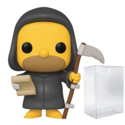 Image of Funko Pop! Simpsons: Treehouse of Horror Grim Reaper Homer Vinyl Figure (Bundled with Pop Box Protector Case)
