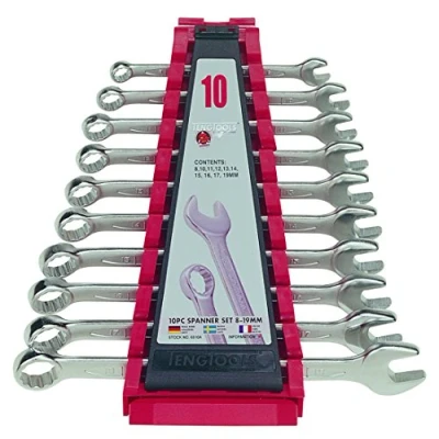 Image of Teng 6510A 8 19mm Combination Spanner Set (10 Pieces)