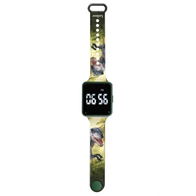 Image of LEXIBOOK DMW060DINO Dinosaur Digital Watch, 12 Hour or 24 time Display, Green