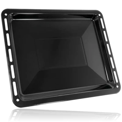 Image of SPARES2GO Roasting Pan Baking Tray Compatible with Cookology Oven Cooker (455mm x 370mm)