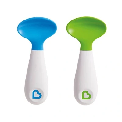 Image of Munchkin Infant Scooper Spoons, Blue/Green