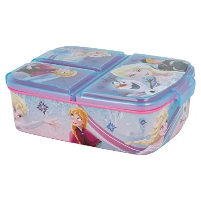 Image of Stor FROZEN Kids Children’s 3 Compartment Sandwich Lunch Box