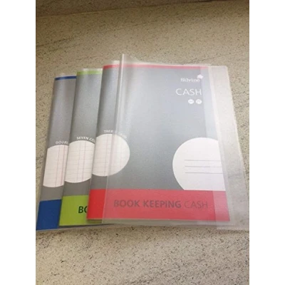 Image of A4 Clear Strong Plastic Protective Exercise Book Slip On Cover Jackets x 3