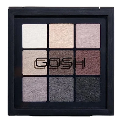 Image of GOSH Eyedentity eyeshadow palette with 9 perfectly coordinated colours in matt and metallic I for daytime make up glittery looks the evening vegan perfume free 005 Be Hopeful