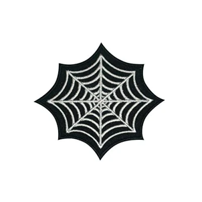 Image of Spider Web Patch Iron On Sew Embroidery Badge Cartoon