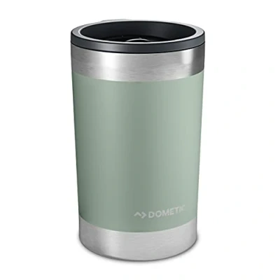 Image of DOMETIC Thermo Tumbler, Stainless Steel, Vacuum Insulated with Splash Resistant Press fit Function Lid (Moss, 10 Oz)