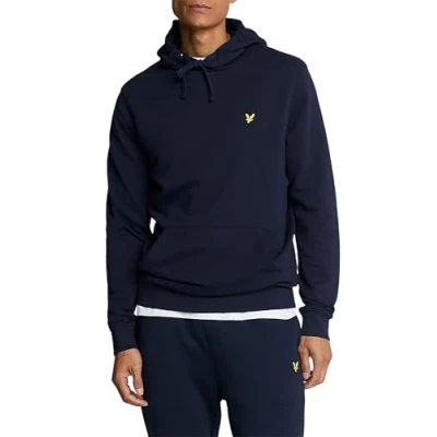 Image of Lyle and Scott Hoodie Tonal Navy Dark Blue size L