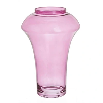 Image of Dartington Crystal Deco Heather Vase 26cm, 26.6cm h x 17.7cm w 14cm d, DEC3495/HE