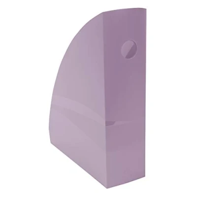 Image of Exacompta Ref 18264D Aquarel Collection MAG CUBE Magazine File 266 x 82 305mm in Size, Suitable for A4 Documents, Large Capacity Mauve (Pack of 6)