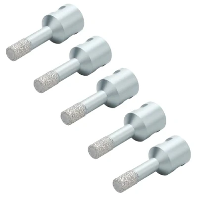 Image of hsawbit 5PCS 6mm Diamond Drill Bits for Porcelain Tiles, Tile Cutters Ceramic Tiles Glass Granite Marble with M14 Thread