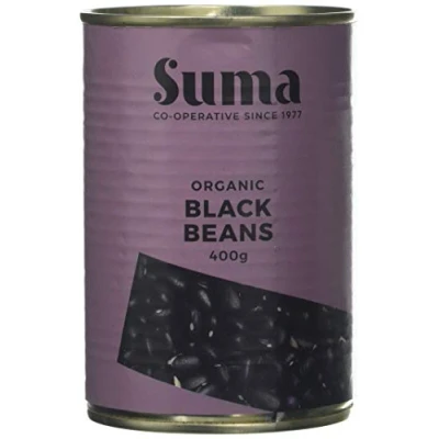 Image of Suma Black Beans Organic 400 g (Pack of 12)