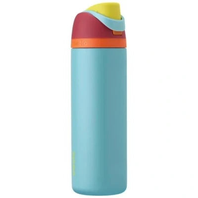 Image of Owala FreeSip Insulated Stainless Steel Water Bottle with Straw for Sports and Travel, Leak Proof, BPA Free, 700ml, Summer Sweetness