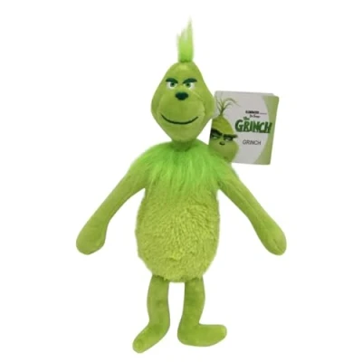 Image of SENTOYA Plush Toy Grinch Christmas Dogs Doll Stuffed Throw Pillow Gifts for Children Girls Boys (Grinch)