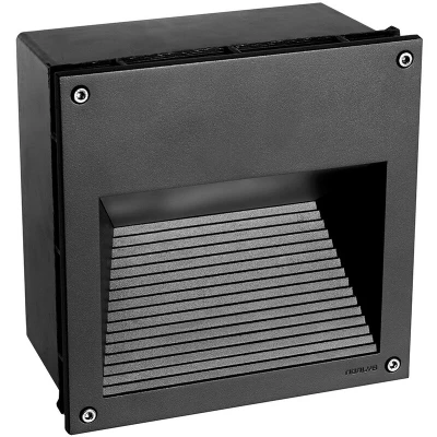 Image of Namsos Integrated LED Outdoor Recessed Wall Light Graphite , IP65