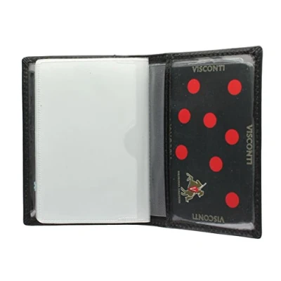 Image of Visconti Leather Credit Card Holder TC1 Black