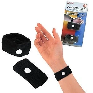 Image of 2 X Anti Nausea Wrist Band Sea Travel Morning Motion Sickness Sick Car Plane