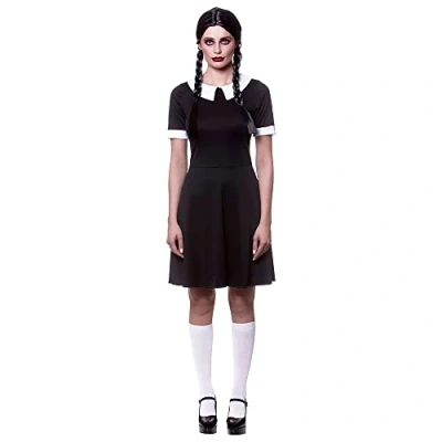 Image of Womens Creepy School Girl Fancy Dress Costume Medium (UK 14 16)