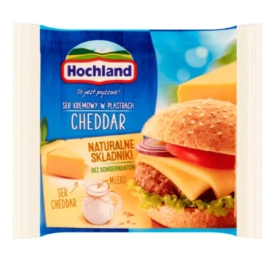 Image of Hochland Sliced Cheddar Cheese 130gr x 10 pack