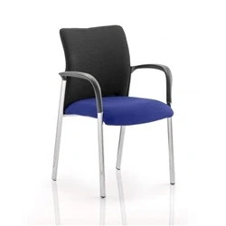 Image of Academy Black Fabric Back Serene Colour Seat With Arms KCUP0027