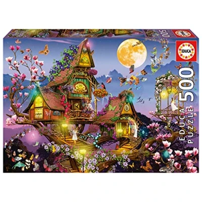 Image of Educa 19554 Fées 500 Fairy House, Varied