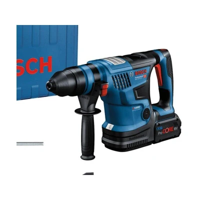 Image of Bosch Professional BITURBO GBH 18V 34 CF Cordless Rotary Hammer (w. SDS Plus Quick Change Chuck, 5.8 J, incl. Bluetooth Module, 2 x 5,5 Ah ProCORE18V Batteries, GAL 1880 CV Charger, in Carrying case)