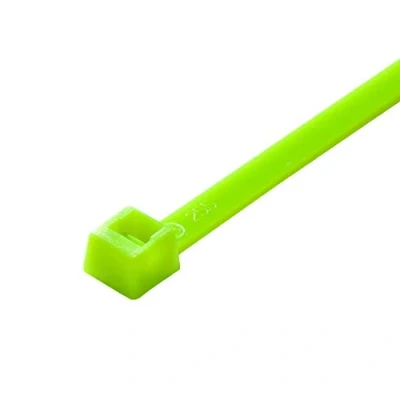 Image of UKCable Ties Fluorescent Bright Cable 200mm x 4.8mm Strong Nylon Glossy Zip