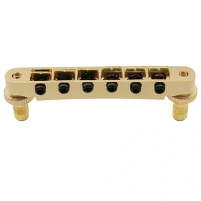 Image of Wilkinson WOGB1 52mm(2 3/64 inch) Nashville Tune O Matic Bridge for USA Les Paul Epiphone SG Electric Guitar, Gold