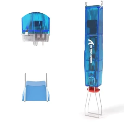 Image of ATTACK SHARK KS01 2 in 1 Keycap Puller and Switch for Mechanical Gaming Keyboards, Adjustable 304 Stainless Steel Remover, Effortless Remover Office Home Blue Translucent