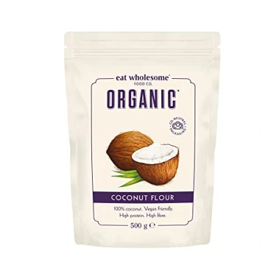 Image of Eat Wholesome Organic Coconut Flour, 500 g High Protein, Fibre, 100% Coconut, Vegan